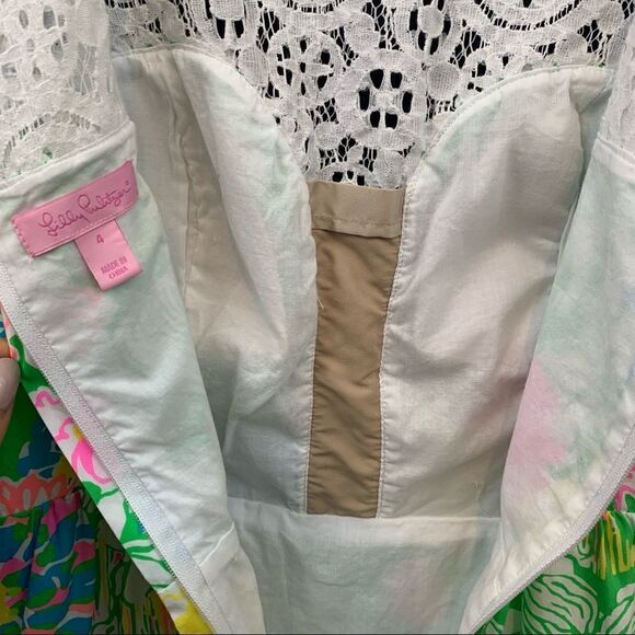 Lilly Pulitzer Reagan dress in hibiscus stroll 4 - Picture 5 of 6